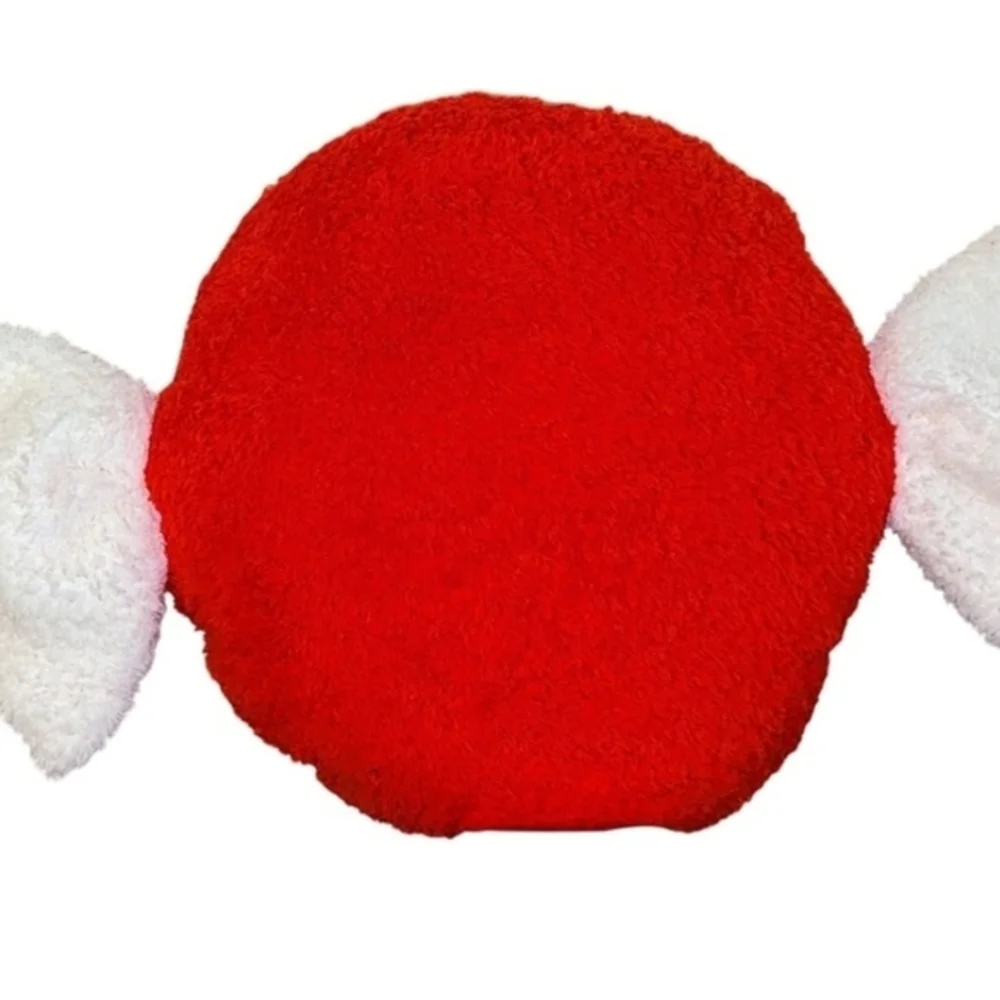 2023 Target Wondershop Christmas Peppermint Candy Plush Throw Pillows - Set Of 2